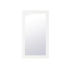 Aqua rectangle vanity mirror 18 inch in White