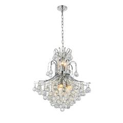 Toureg 11 light Chrome Chandelier Clear Royal Cut Crystal