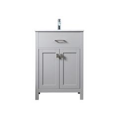 24 Inch SIngle Bathroom Vanity In Grey