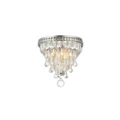 Nordic 1 light antique silver Wall Sconce Clear Royal Cut Crystal
