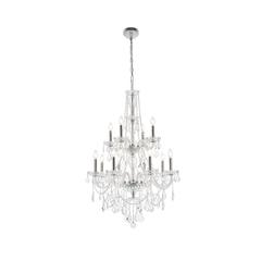 Giselle 12 light Chrome Chandelier Clear Royal Cut Crystal