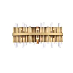 Serena 24 inch crystal bath sconce in satin gold