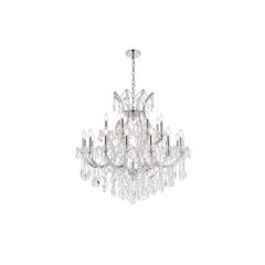 Maria Theresa 24 light Chrome Chandelier Clear Royal Cut Crystal