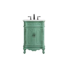 24 inch Single Bathroom vanity in vintage mint