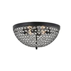 Taye 4 light Matte Black Flush Mount