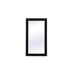 Aqua vanity mirror 18x32 inch in black