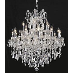 Maria Theresa 19 light Chrome Chandelier Clear Royal Cut Crystal