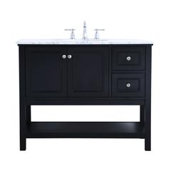 42 in. Single bathroom vanity set in Black