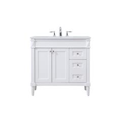 36 inch Single bathroom vanity in white