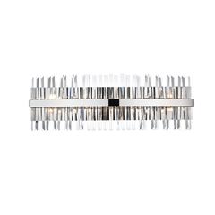 Serephina 36 inch crystal bath sconce in chrome