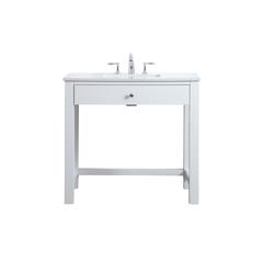 36 Inch ADA Compliant Bathroom Vanity In White