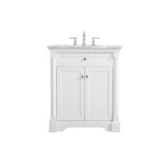30 inch Single bathroom vanity in  White