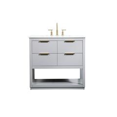 36 inch Single bathroom vanity in grey