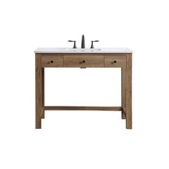 42 Inch ADA Compliant Bathroom Vanity In Natural Oak