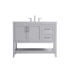 42 inch Single Bathroom Vanity in Grey
