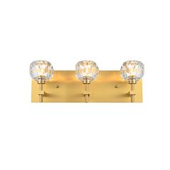 Graham 3 Light Wall Sconce in Gold