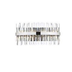 Serephina 24 inch crystal bath sconce in chrome