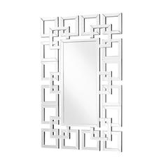 Sparkle 31.5 in. Contemporary Rectangle Mirror in Clear