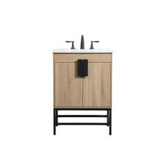 24 inch Single bathroom vanity in mango wood