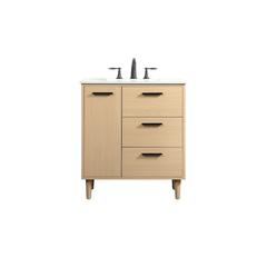 30 inch bathroom vanity in Maple