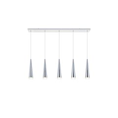 Fantasia 5 Light Chrome Led Pendant