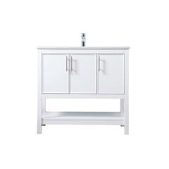 36 Inch SIngle Bathroom Vanity In White