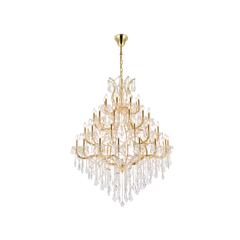 Maria Theresa 49 light Gold Chandelier Clear Royal Cut Crystal