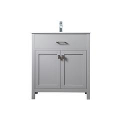 30 Inch SIngle Bathroom Vanity In Grey