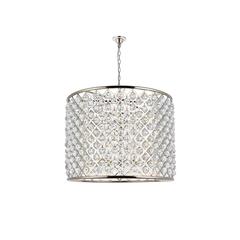 Madison 12 light polished nickel Chandelier Clear Royal Cut Crystal