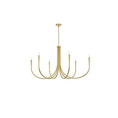 Layne 50 inch chandelier in Brass