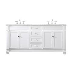 72 inch Double Bathroom Vanity set in White