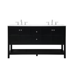 60 inch Single Bathroom Vanity in Black