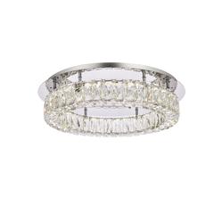 Monroe 22 inch LED Single flush mount in chrome