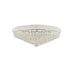 Primo 20 light Chrome Flush Mount Clear Royal Cut Crystal