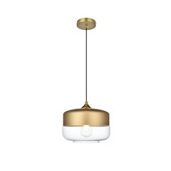 Ashwell 10 Inch Pendant Clear Shade in Satin Gold