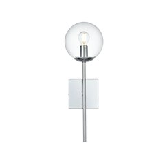 Neri 6 Inch Wall Sconce Clear Shade in Chrome