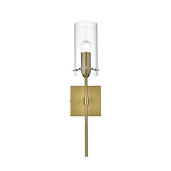 Elsreth 4.5 Inch Wall Sconce Clear Shade in Satin Gold