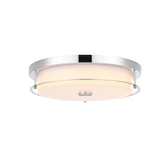 Kolson 16 Inch Led Flush Mount In Chrome