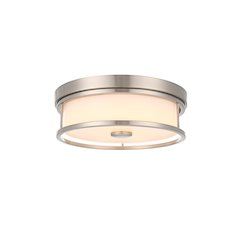 Kolson 12 Inch Led Flush Mount In Polished Nickel