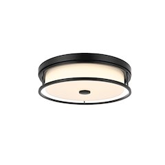 Kolson 16 Inch Led Flush Mount In Black