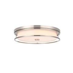 Kolson 20 Inch Led Flush Mount In Polished Nickel