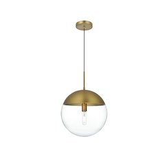 Eclipse 14 Inch Pendant Clear Shade in Chrome