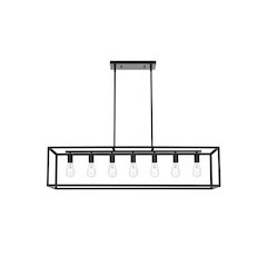 Judah 47 inch Pendant in Black
