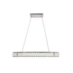Monroe Integrated LED chip light Chrome Chandelier Clear Royal Cut Crystal