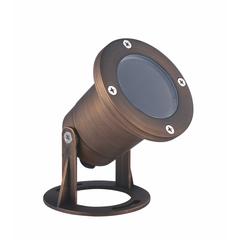 Underwater Light D3.875 H3.75 Antique Brass Clear Glas