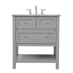 30 in. Single bathroom vanity set in Grey
