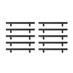 Quinn 5" Center to Center Matte Black Bar Pull Multipack (set of 10)