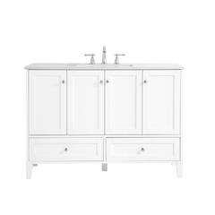 48 inch Single Bathroom Vanity in White