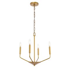 Enzo 4 Light Brass Pendant