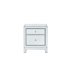 Nightstand 1 door 21in. W x 14in. D x 24in. H in antique silver paint
